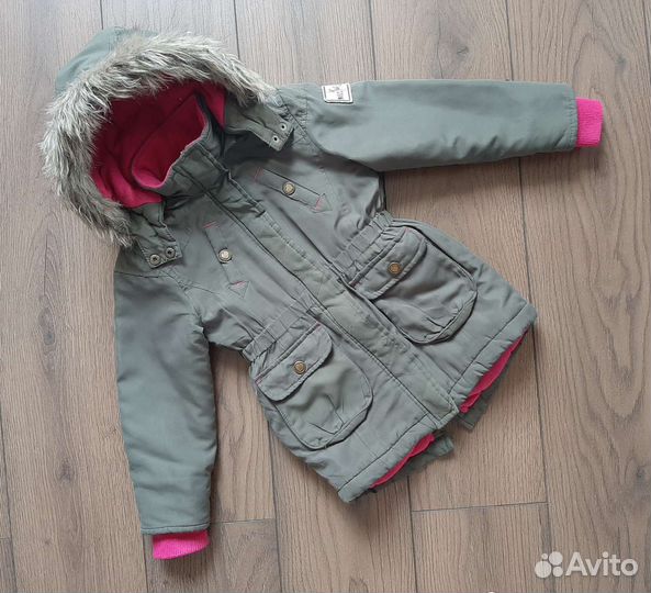 Стильная куртка парка демисезонная для девочки 110