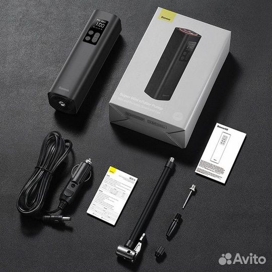 Портативный компрессор для авто, мото, вело