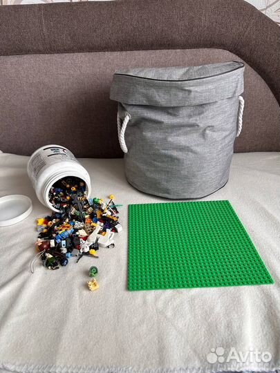 Lego россыпью сумка для лего минифигурки