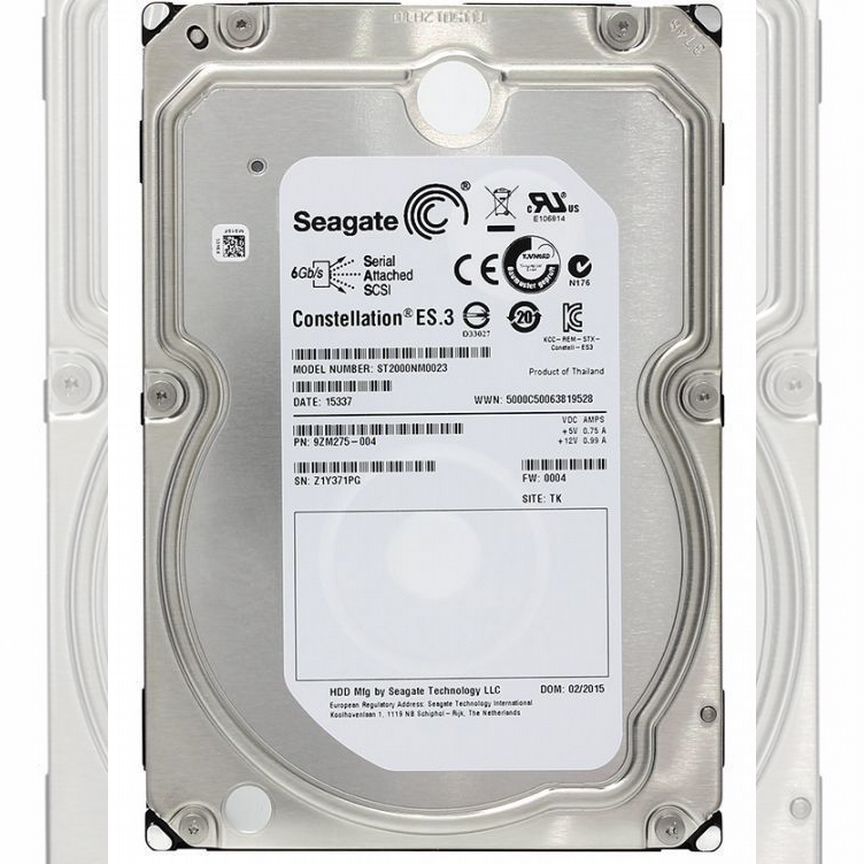 [ST2000NM0023] Жесткий Диск Seagate 2tb St20 Sas 3.5 St2000nm0023