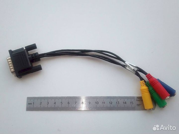 Переходник c 4-х розеток jack 3.5 на DB15M