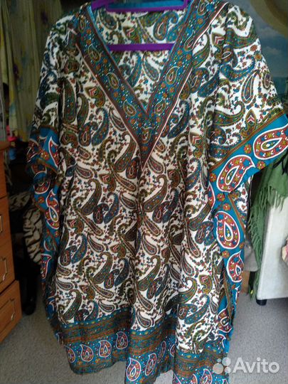 Восточная туника пляжная 50-56