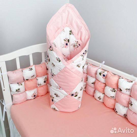 Бортики в кроватку (готовый комплект )