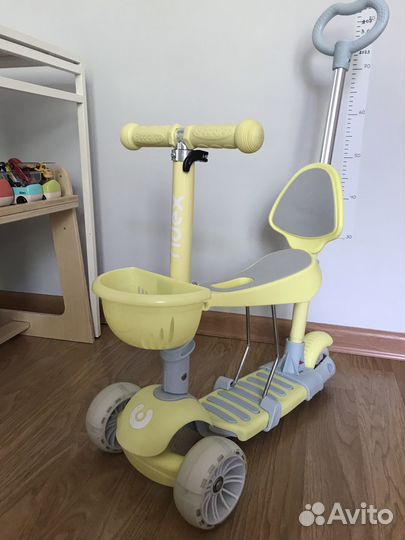 Самокат беговел 3 в 1 с ручкой