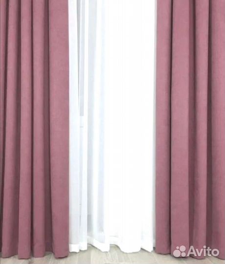 Шторы однотонные