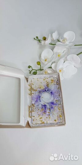 Блокнотик из эпоксидной смолы,ручная работа