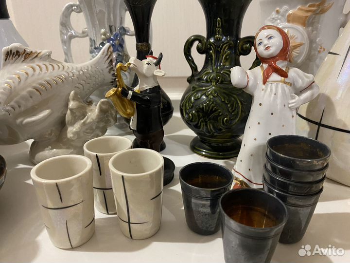 Посуда вазы статуэтки СССР