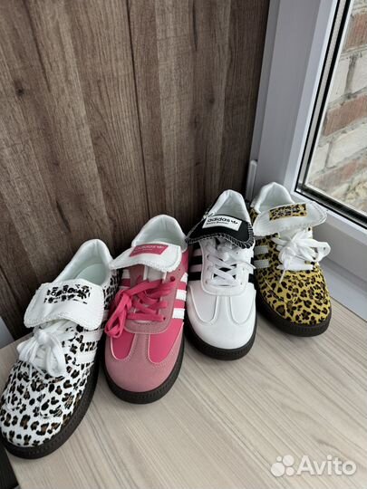 Кеды кроссовки Adidas розовые леопардовые