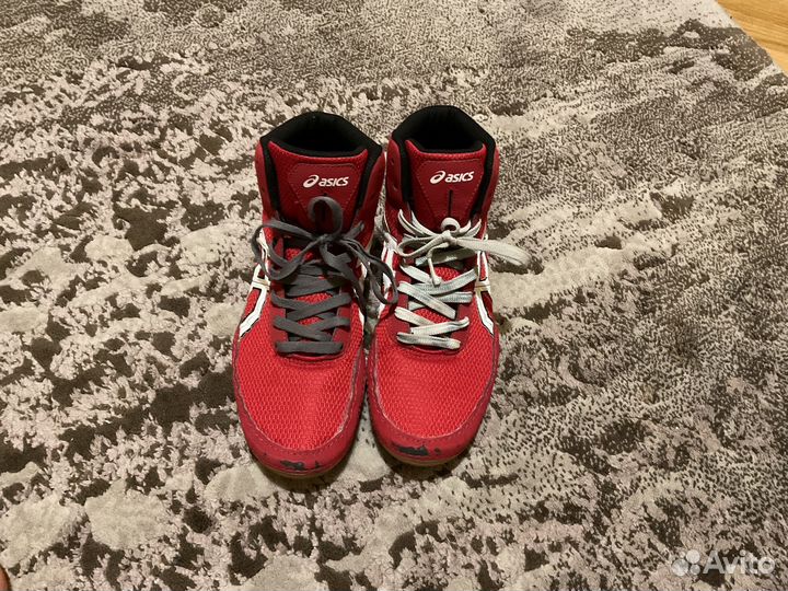 Борцовки asics matflex 5 красные