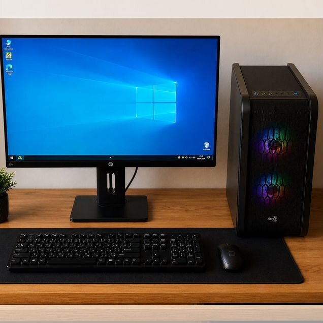 Компьютер + монитор/i3/10ram/Logitech