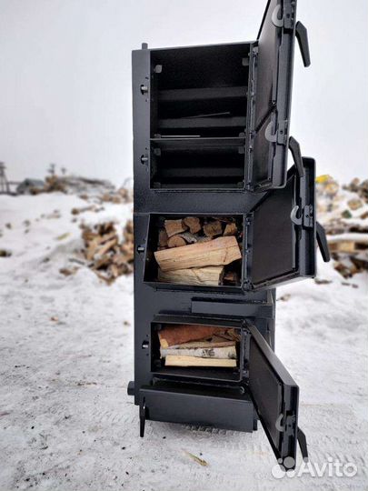 Твердотопливный котел длительного горения