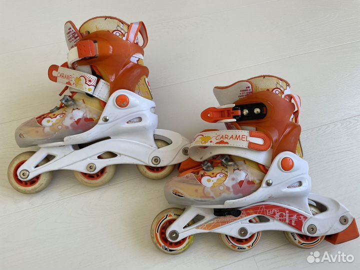 Детские ролики и защита, размер 26-29