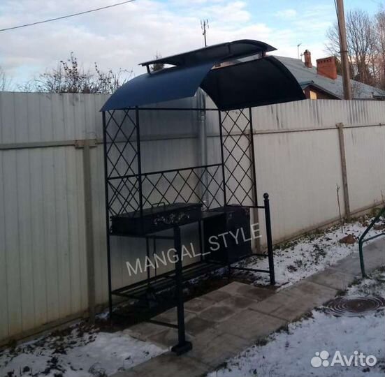 Мангал с крышей