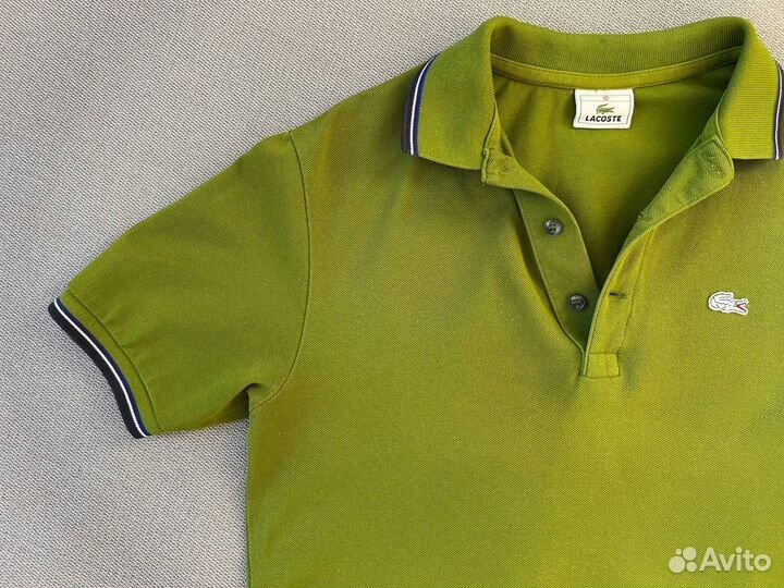 Поло женское Lacoste 12 42 44 S оригинал зеленое