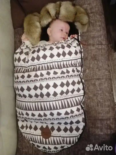 Зимний конверт в коляску