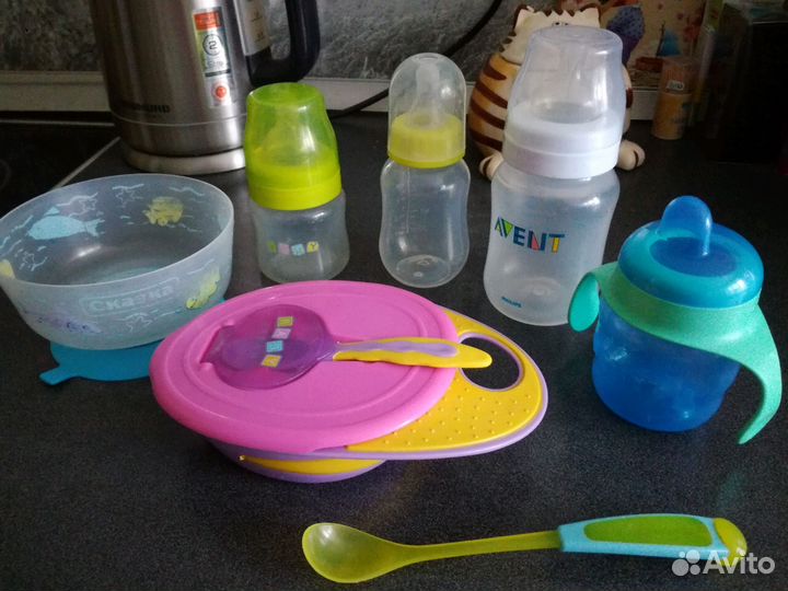 Бутылочки и посуда