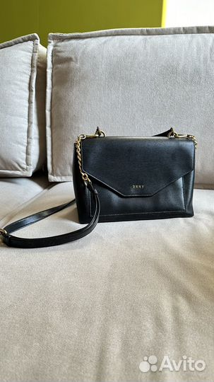 Кожаная сумка dkny