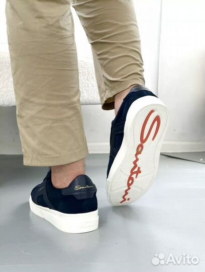 Santoni кеды черные