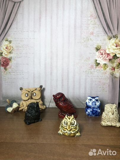 Сова фигурка 5 шт