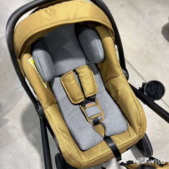 Коляска 3в1 Новинка 2023 (Золотой Беж)