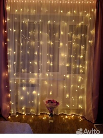 Гирлянда шторка