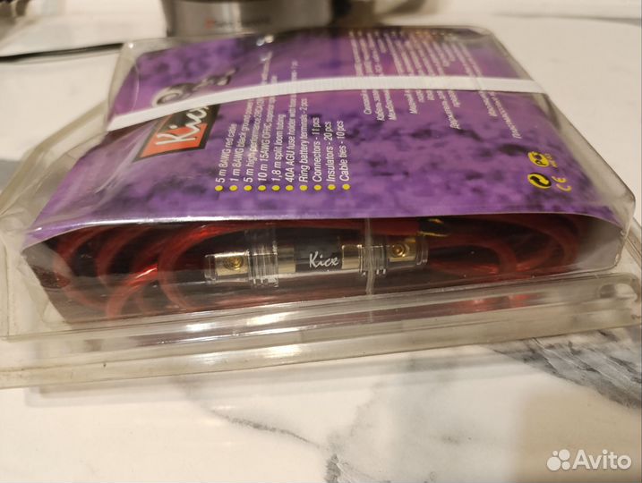 Комплект проводов для 2х канального усилителя