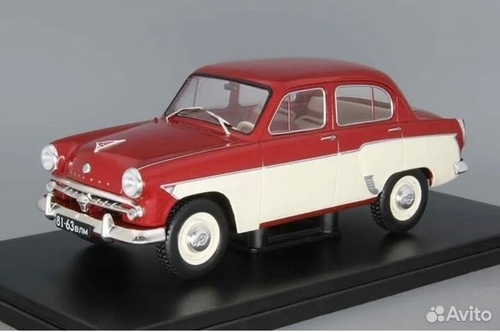 1/24 модель Skoda felicia 1959 Москвич 407 410Н
