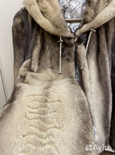 Шуба норковая с капюшоном 42 44