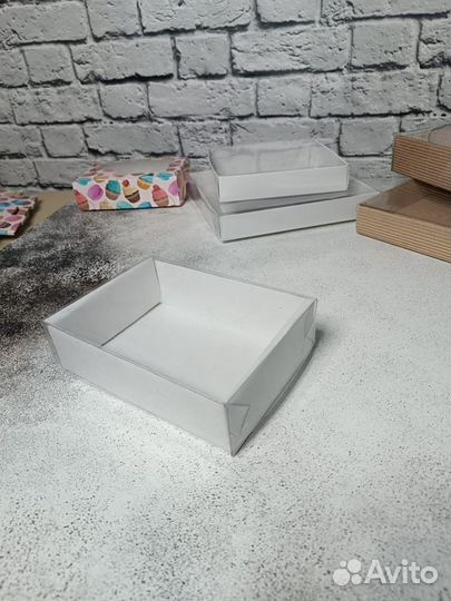 Коробки упаковочные подарочные белый картон
