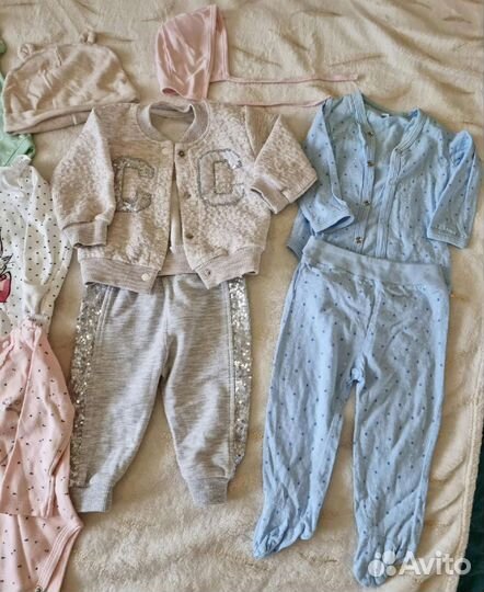 Вещи пакетом на девочку 62-68