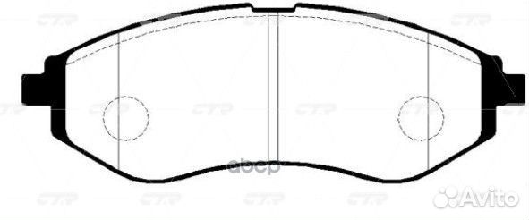 Колодки тормозные Daewoo Kalos 1.2i/1.4i 02 (ст