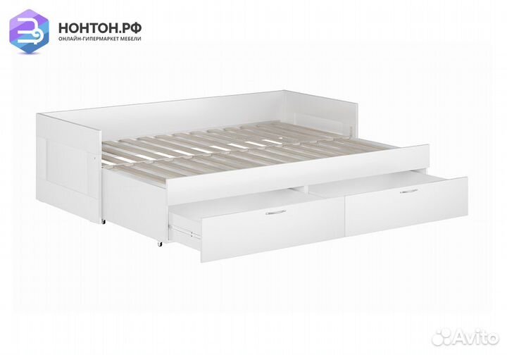 Кровать раздвижная Сириус белая