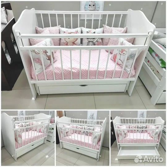 Детская кровать Рондо 120 х 60 лдсп