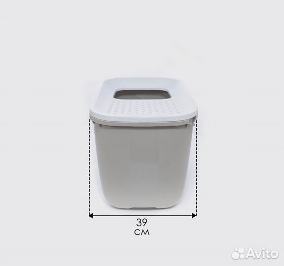 Закрытый лоток для кошек, большой