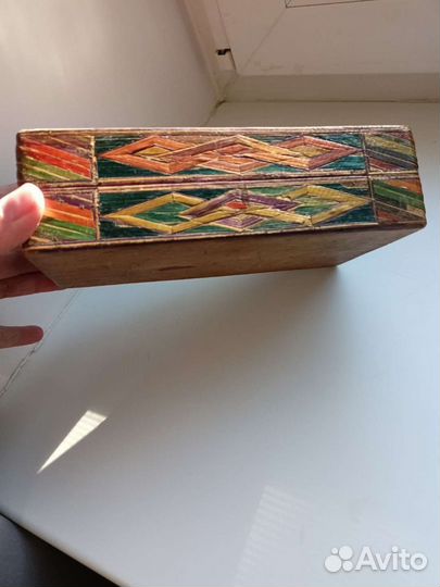 Деревянная шкатулка старинная