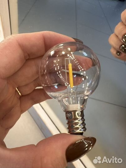 Ретро гирлянда с лампочками уличная