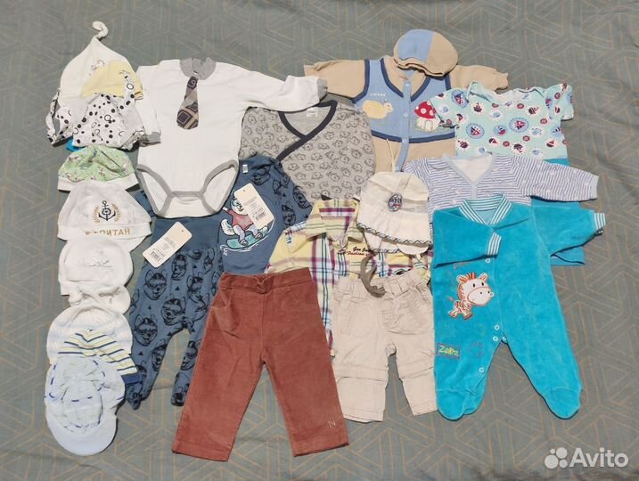 Слипы боди джинсы рубашка на мальчика 0-6м.Пакетом