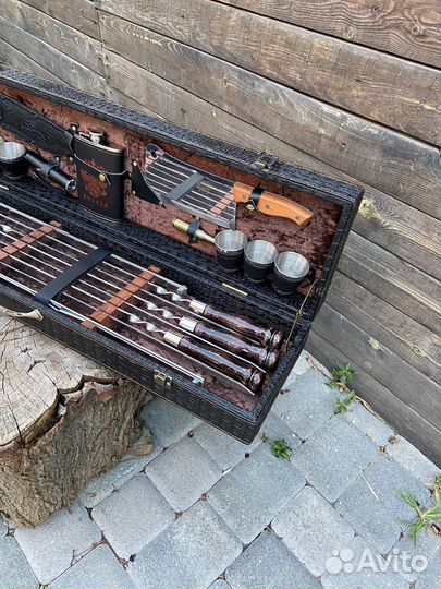 Подарочный шашлычный набор в кейсе опт/розница
