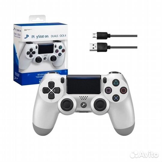 Геймпад/Джойстик/Контролер/Для PS4/Pro/Slim/Белый