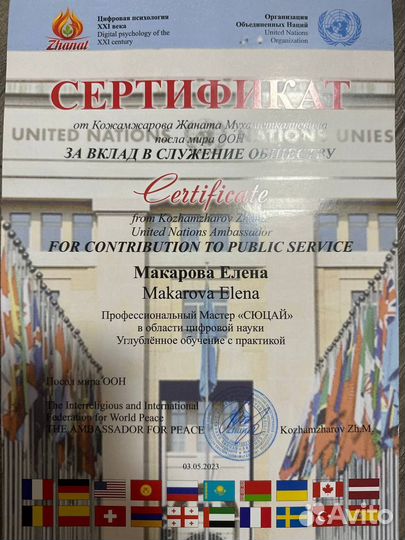 Консультация мастера Сюцай+ личный календарь