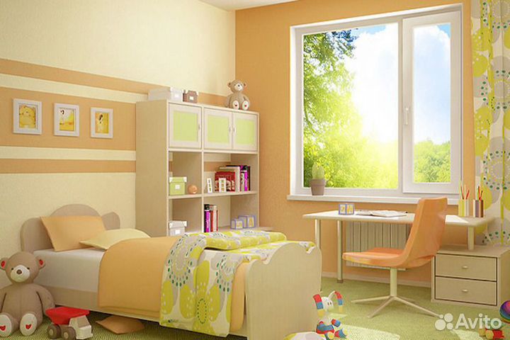 Окно в детской Rehau