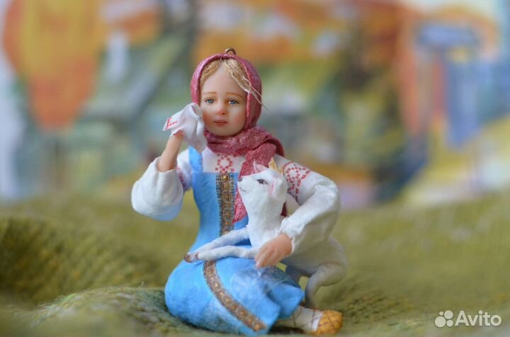 Ватные игрушки ручной работы