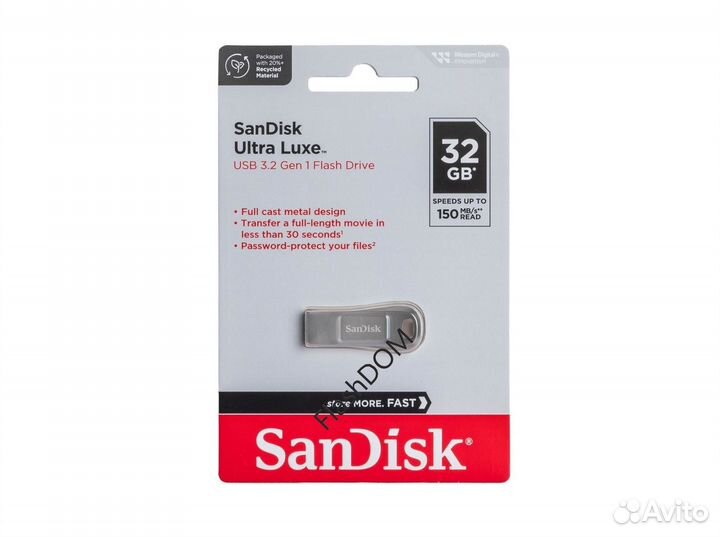 Флешка SanDisk USB3 Flash 032GB Ultra Luxe