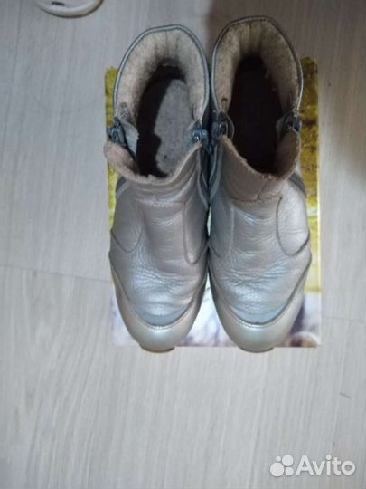 Ботинки детские, девочк.,tapiboo 34, кожа, шерсть