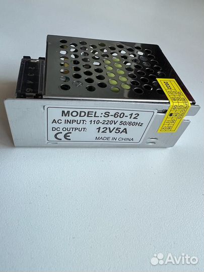 Блок питания 12V 5A 60W