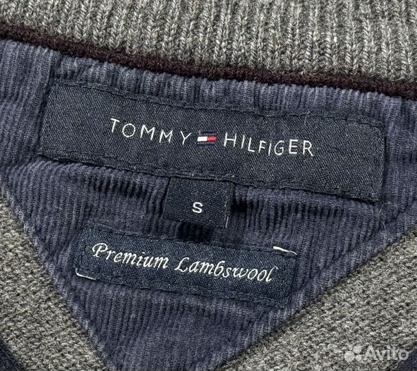 Шерстяная кофта полузип Tommy Hilfiger оригинал