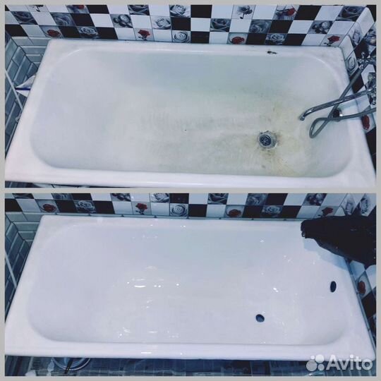 Реставрация ванн жидким акрилом в Волжском