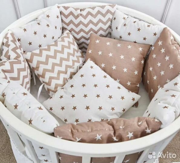 Детская кроватка трансформер круглая