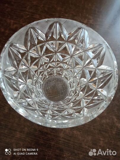 Ваза хрустальная