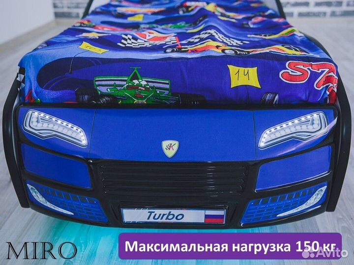 Детская кровать машина